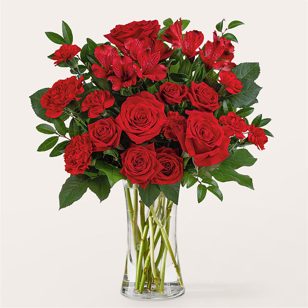 Brilliant Ruby Bouquet – FLORAL CREATIONS & GIFTS, Weslaco TX