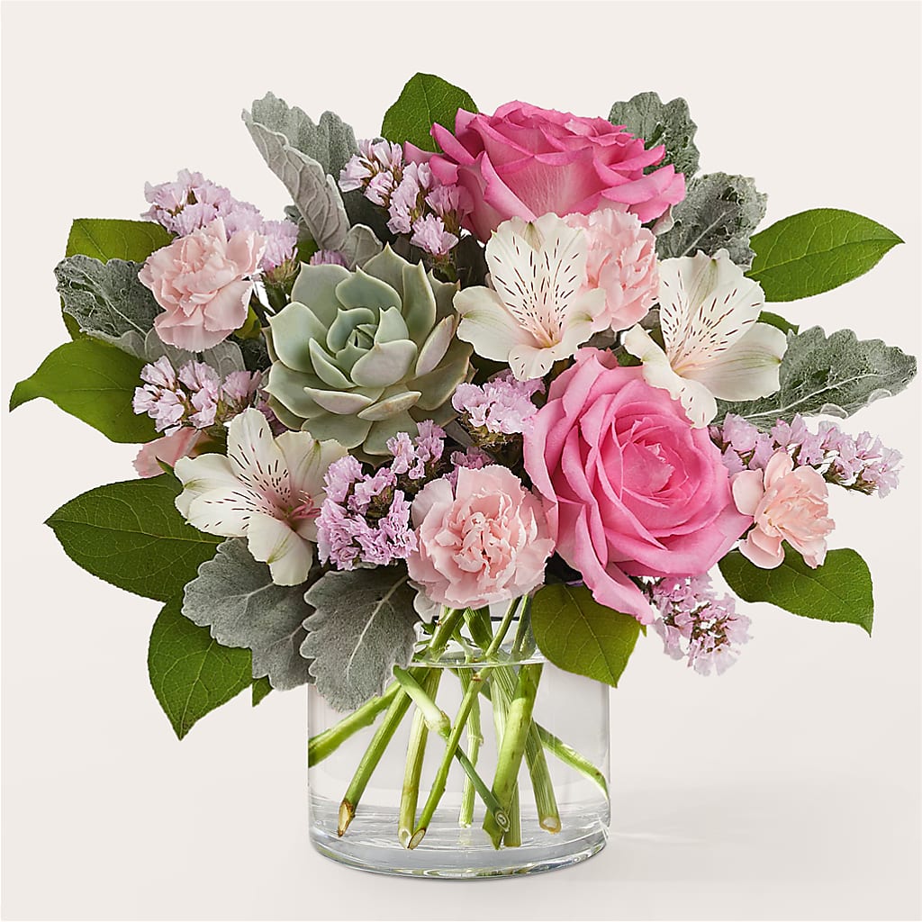 Dusty Rose Bouquet – FLORAL CREATIONS & GIFTS, Weslaco TX