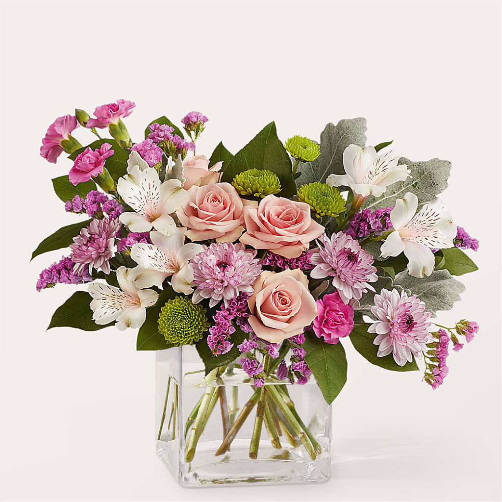 Pink Suede Bouquet – FLORAL CREATIONS & GIFTS, Weslaco TX