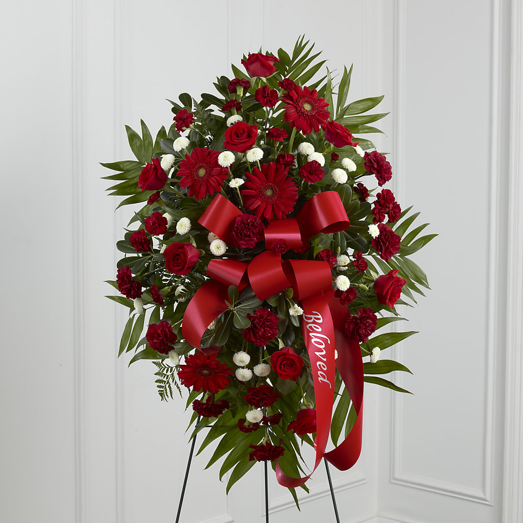 Treasured Memories Standing Spray – FLORAL CREATIONS & GIFTS, Weslaco TX