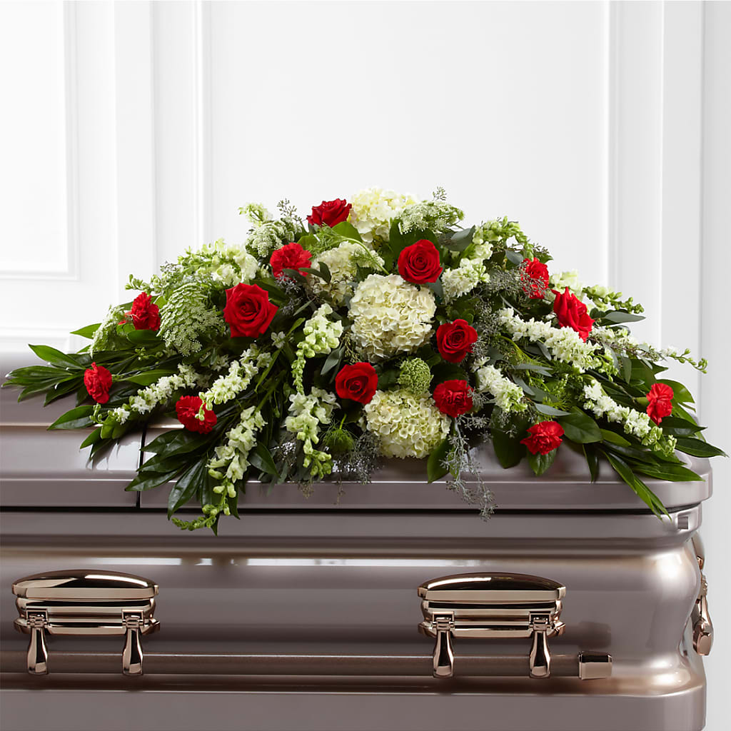 Sincerity Casket Spray – FLORAL CREATIONS & GIFTS, Weslaco TX