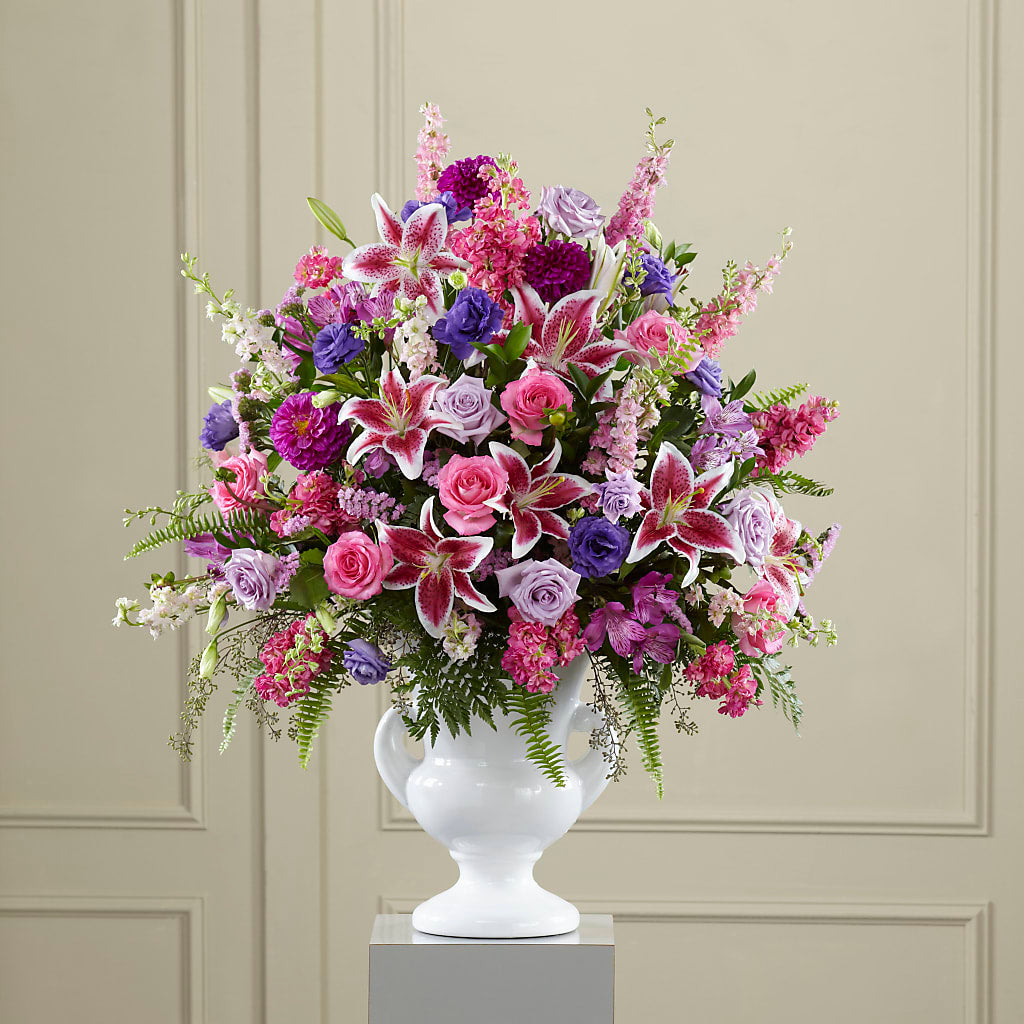 Peaceful Tribute Arrangement – FLORAL CREATIONS & GIFTS, Weslaco TX