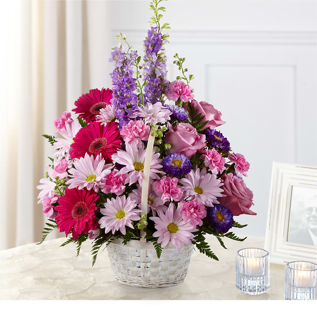 Pastel Peace Basket – FLORAL CREATIONS & GIFTS, Weslaco TX