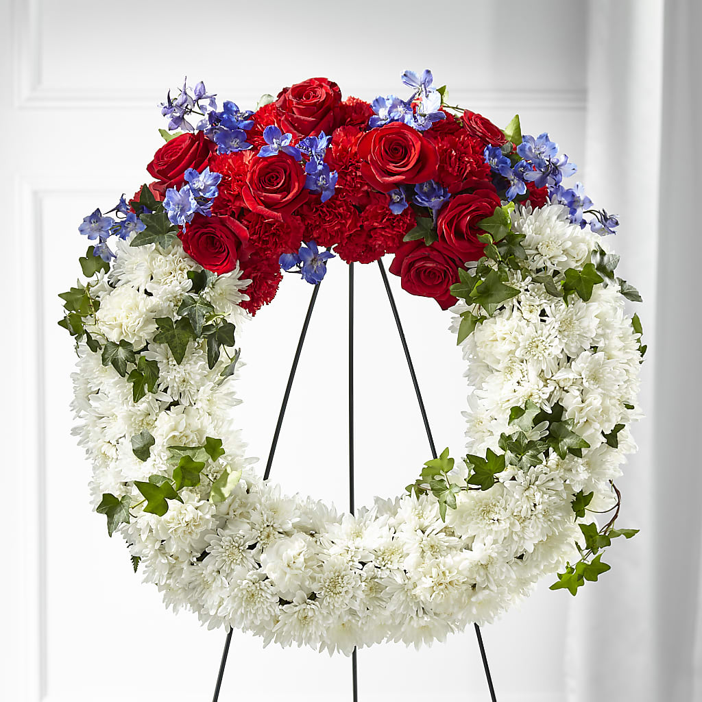 Patriotic Passion Wreath – FLORAL CREATIONS & GIFTS, Weslaco TX