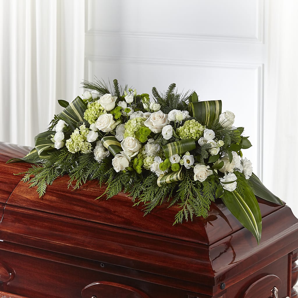 Hopeful Gesture Casket Spray – FLORAL CREATIONS & GIFTS, Weslaco TX