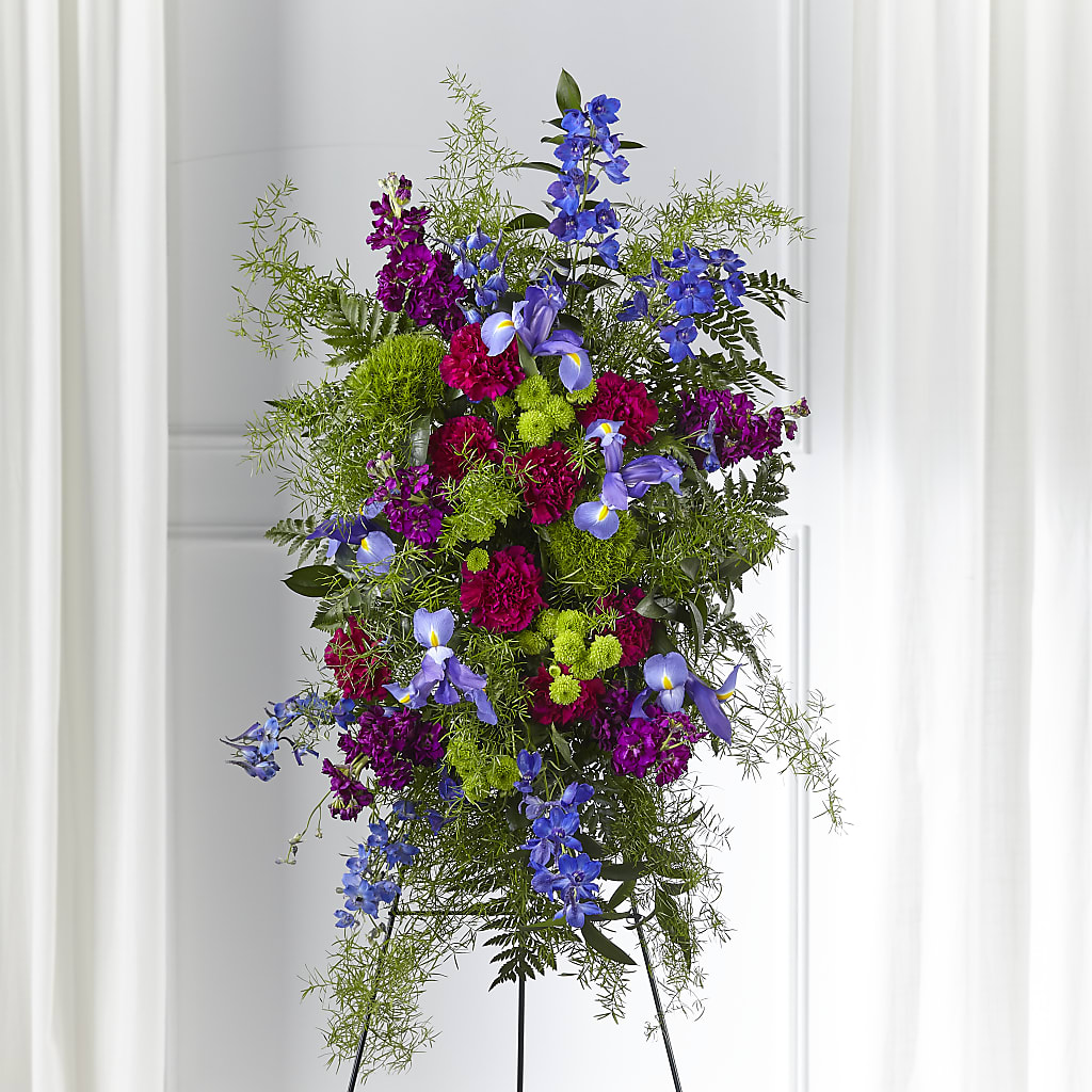 Heavenly Skies Standing Spray – FLORAL CREATIONS & GIFTS, Weslaco TX