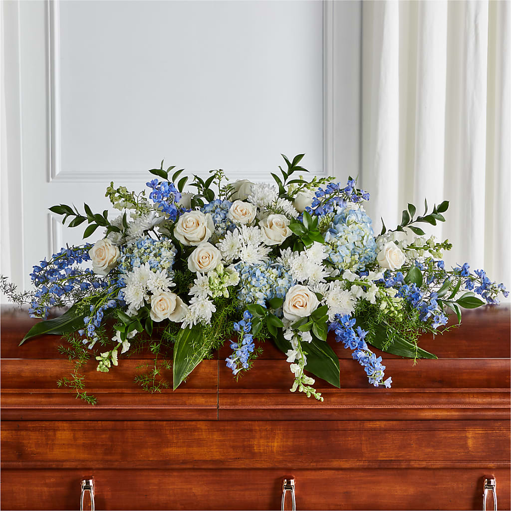 Timeless Essence Casket Spray – FLORAL CREATIONS & GIFTS, Weslaco TX