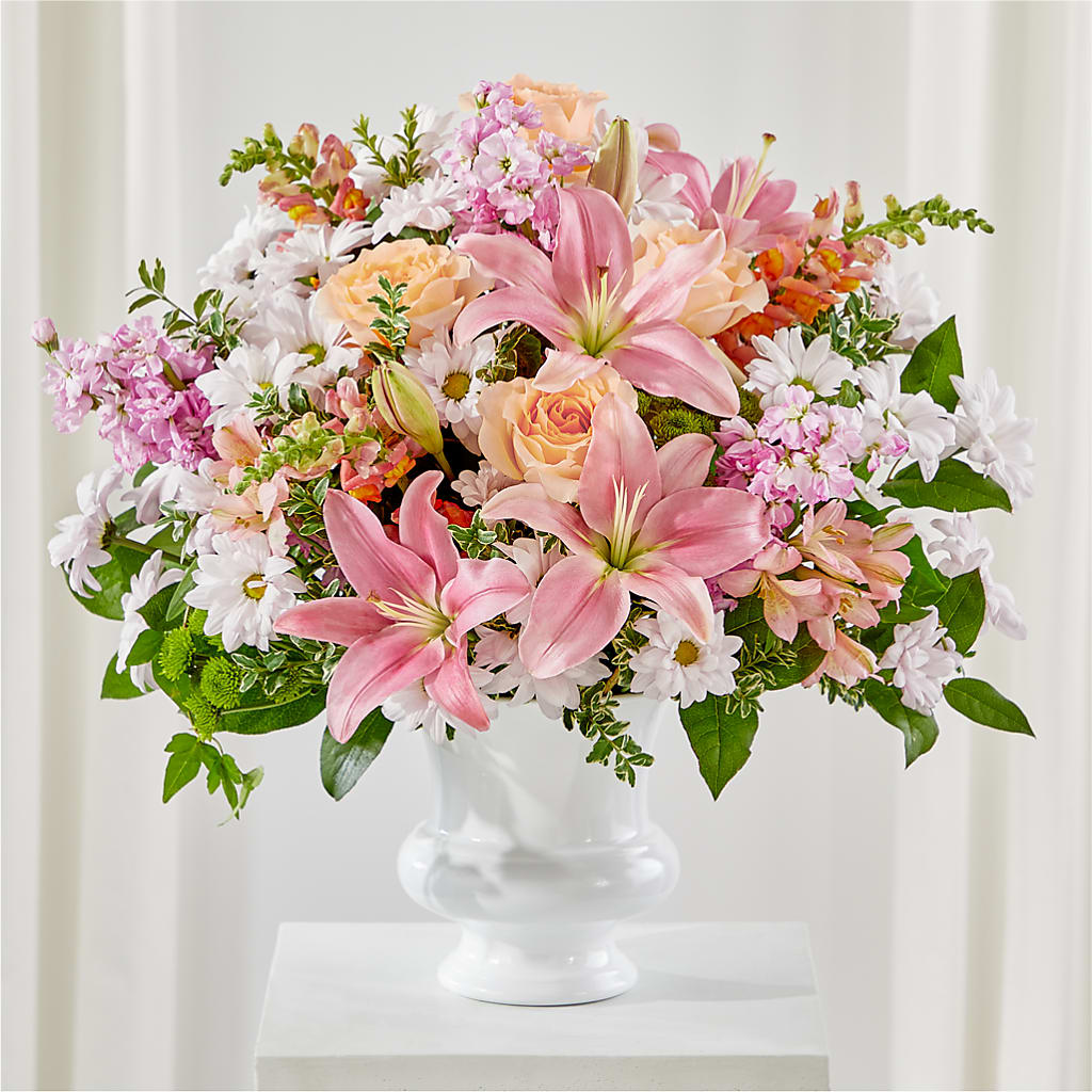 Heartfelt Gesture Urn Arrangement – FLORAL CREATIONS & GIFTS, Weslaco TX