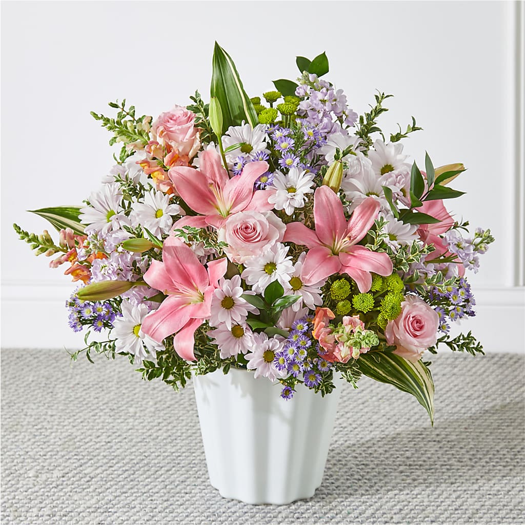 Abundant Compassion Floor Basket – FLORAL CREATIONS & GIFTS, Weslaco TX