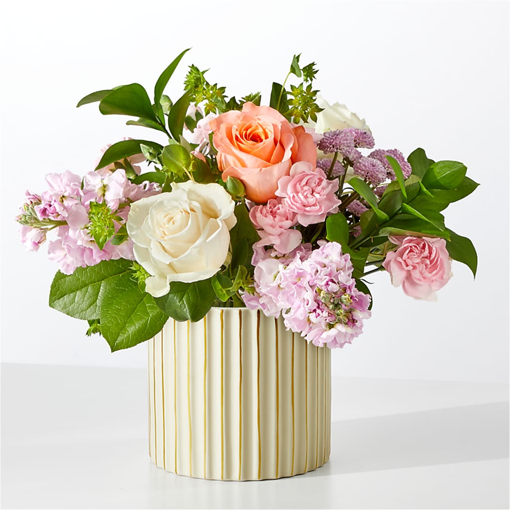 French Market Bouquet with Ivory Vase – FLORAL CREATIONS & GIFTS, Weslaco TX