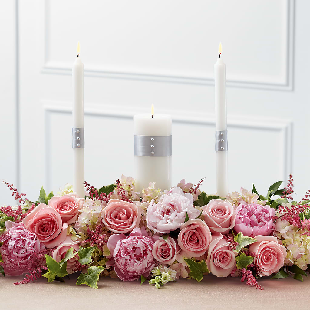 Worldwide Romance Unity Candle Arrangement – FLORAL CREATIONS & GIFTS, Weslaco TX
