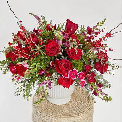 Big Red Bow Bouquet – FLORAL CREATIONS & GIFTS, Weslaco TX