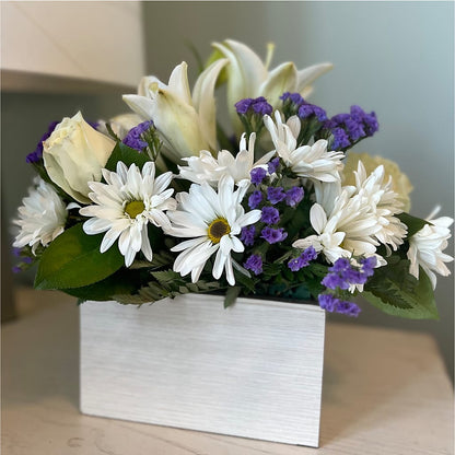 Beyond Blue Box Bouquet – FLORAL CREATIONS & GIFTS, Weslaco TX