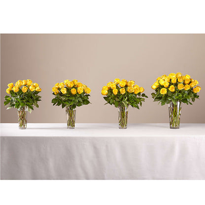 Long Stem Yellow Rose Bouquet – FLORAL CREATIONS & GIFTS, Weslaco TX
