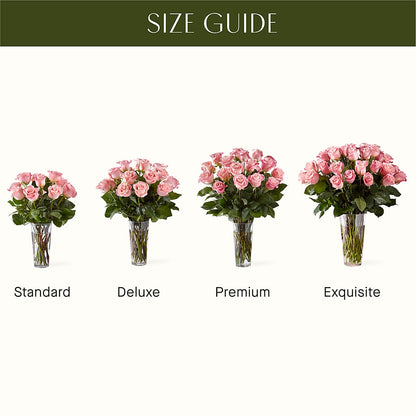 Long Stem Pink Rose Bouquet – FLORAL CREATIONS & GIFTS, Weslaco TX