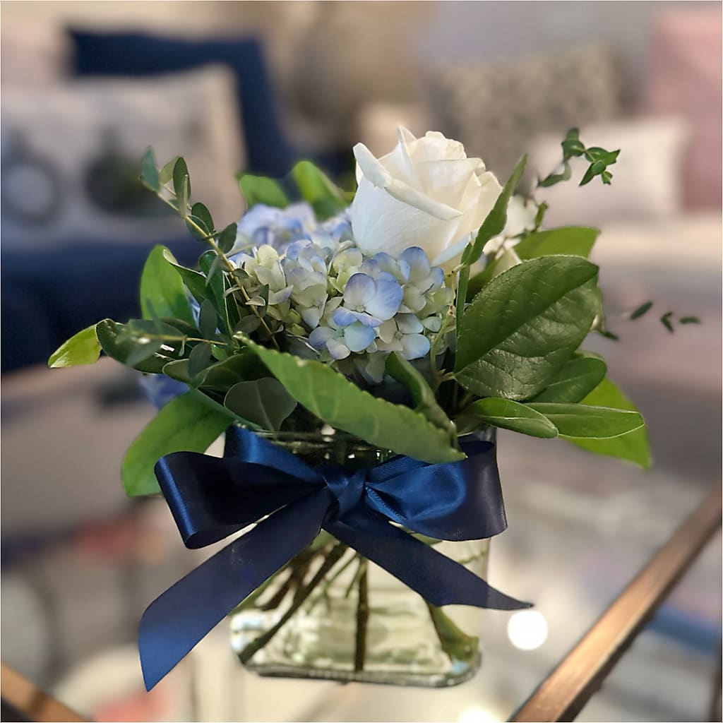 Sky Blue Delight Bouquet – FLORAL CREATIONS & GIFTS, Weslaco TX