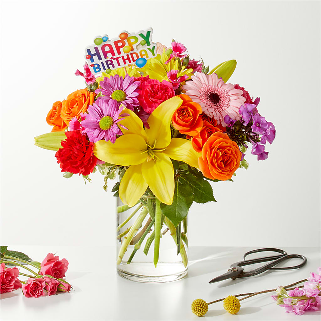 Cue the Confetti - A Florist Original – FLORAL CREATIONS & GIFTS, Weslaco TX