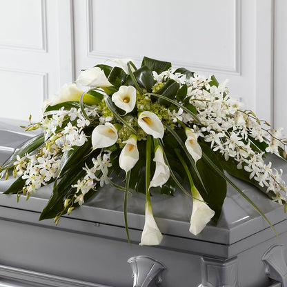 Angel Wings Casket Spray – FLORAL CREATIONS & GIFTS, Weslaco TX