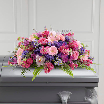 Glorious Garden Casket Spray – FLORAL CREATIONS & GIFTS, Weslaco TX