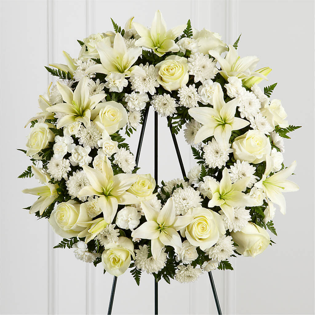 Treasured Tribute Wreath – FLORAL CREATIONS & GIFTS, Weslaco TX