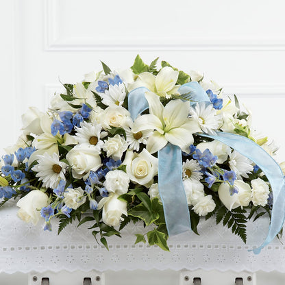 Tender Treasure Casket Spray – FLORAL CREATIONS & GIFTS, Weslaco TX