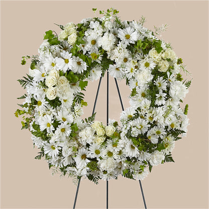Faithful Wishes Wreath – FLORAL CREATIONS & GIFTS, Weslaco TX