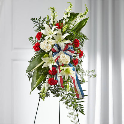 Stars of Life Standing Spray – FLORAL CREATIONS & GIFTS, Weslaco TX