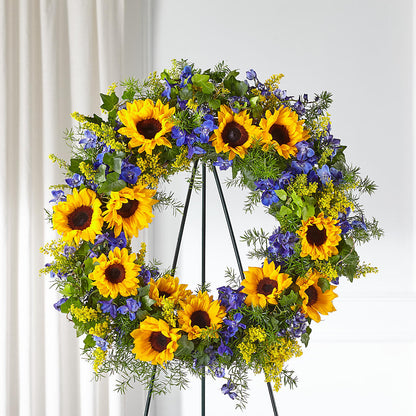 Bright Rays Wreath – FLORAL CREATIONS & GIFTS, Weslaco TX