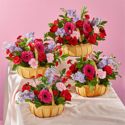 Pink Picnic Basket – FLORAL CREATIONS & GIFTS, Weslaco TX