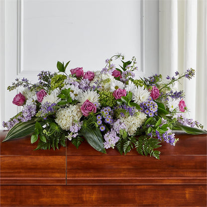Meadows of Serenity Casket Spray – FLORAL CREATIONS & GIFTS, Weslaco TX