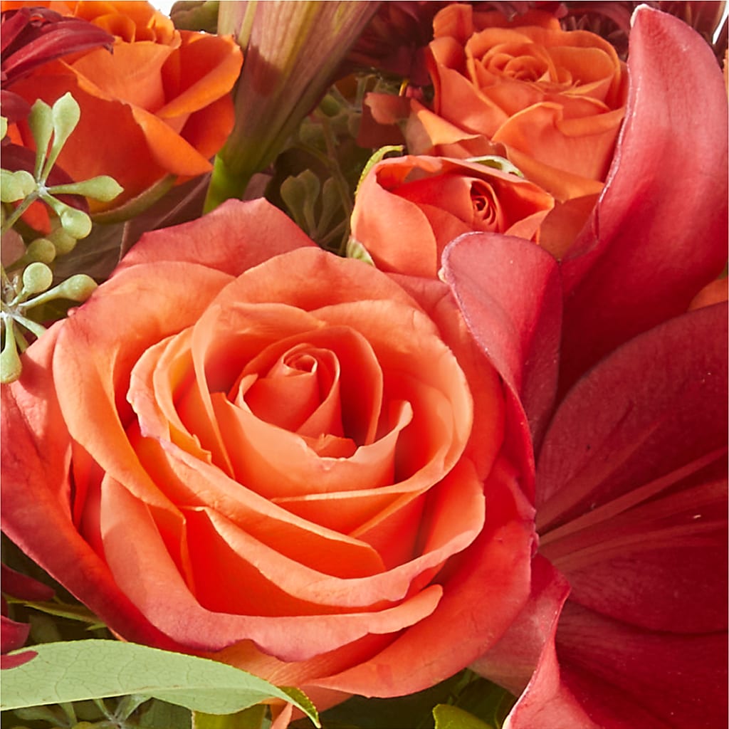 Crimson Leaves Bouquet – FLORAL CREATIONS & GIFTS, Weslaco TX
