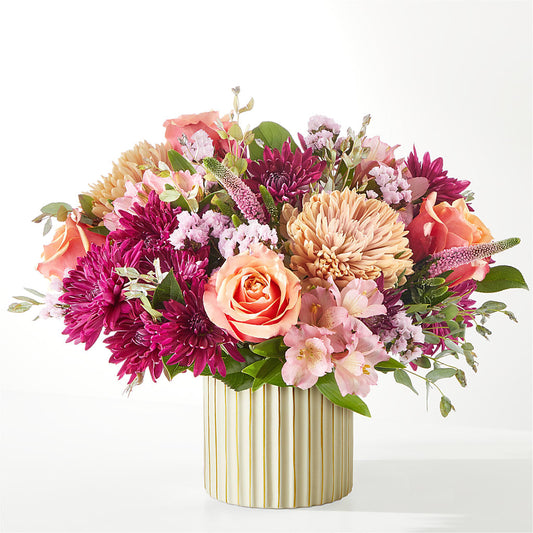 Berry Cobbler Bouquet with Ivory Vase – FLORAL CREATIONS & GIFTS, Weslaco TX