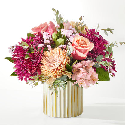 Berry Cobbler Bouquet with Ivory Vase – FLORAL CREATIONS & GIFTS, Weslaco TX