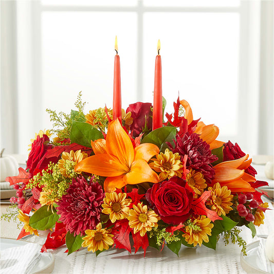 Autumn's Embrace Centerpiece – FLORAL CREATIONS & GIFTS, Weslaco TX