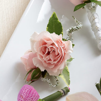 Pink Spray Rose Boutonniere – FLORAL CREATIONS & GIFTS, Weslaco TX
