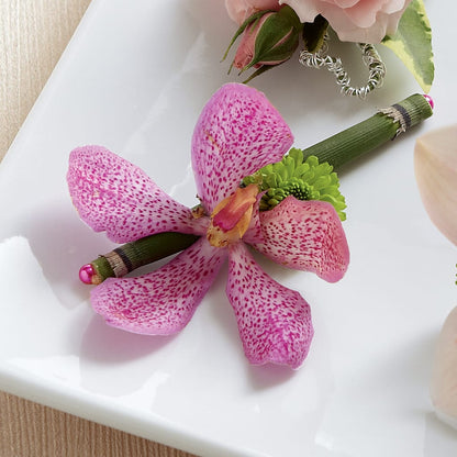 Pink Mokara Boutonniere – FLORAL CREATIONS & GIFTS, Weslaco TX