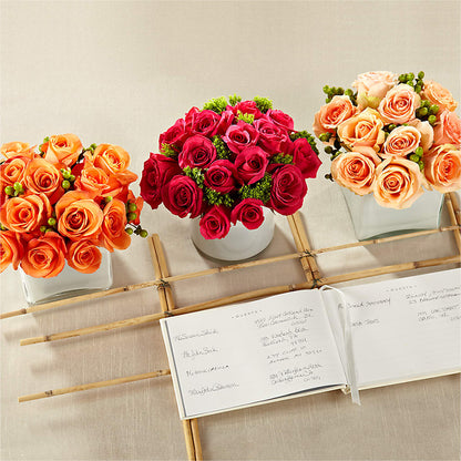 Dawn Rose Centerpiece – FLORAL CREATIONS & GIFTS, Weslaco TX