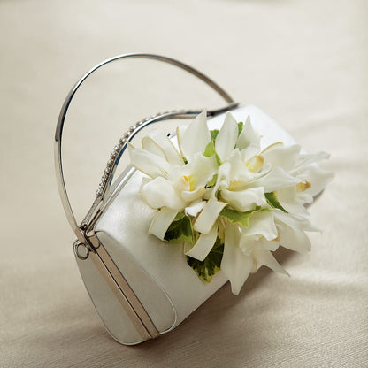 White Purse Decor – FLORAL CREATIONS & GIFTS, Weslaco TX
